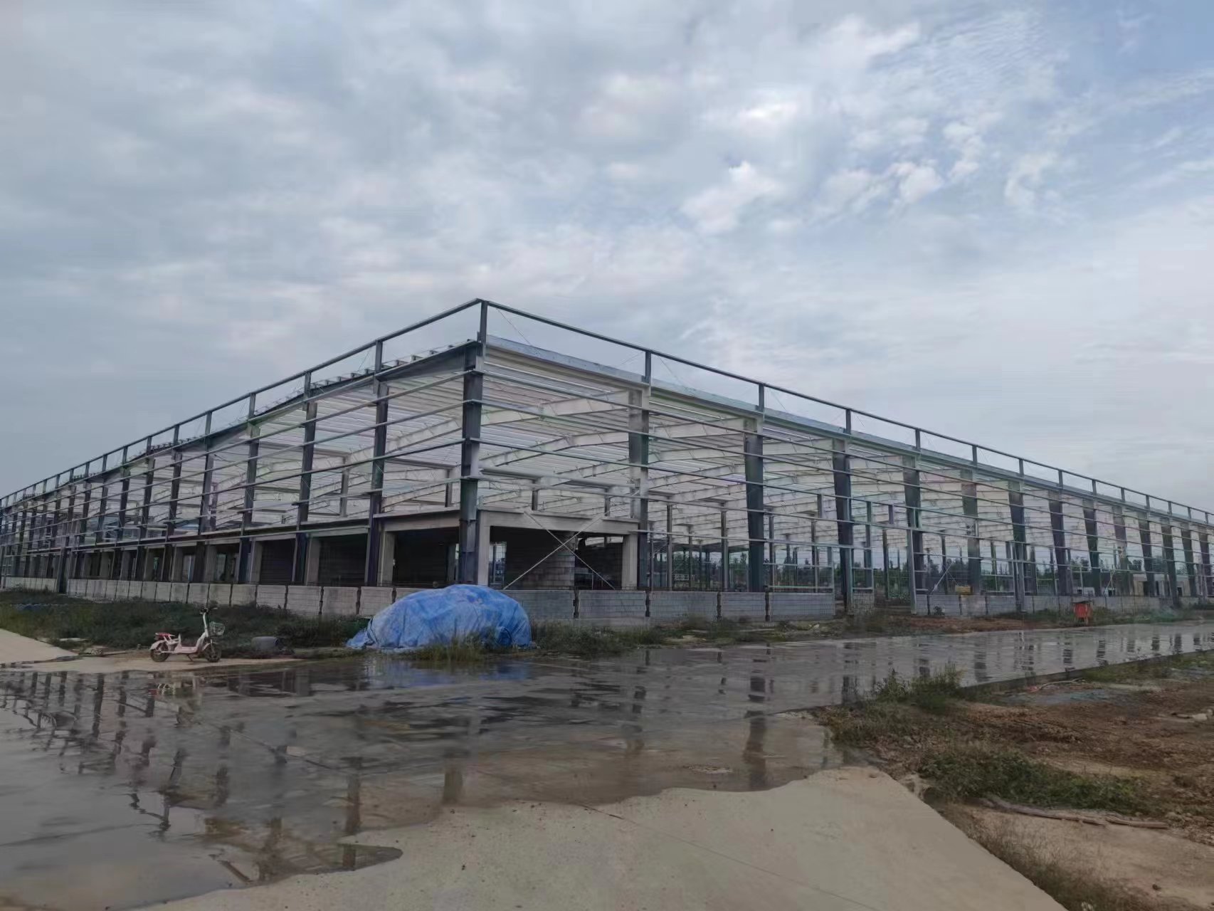 上海源熱力電廠二期工程及配套設施（從化電廠項目）鋼結構網架封頂13585605056周先生